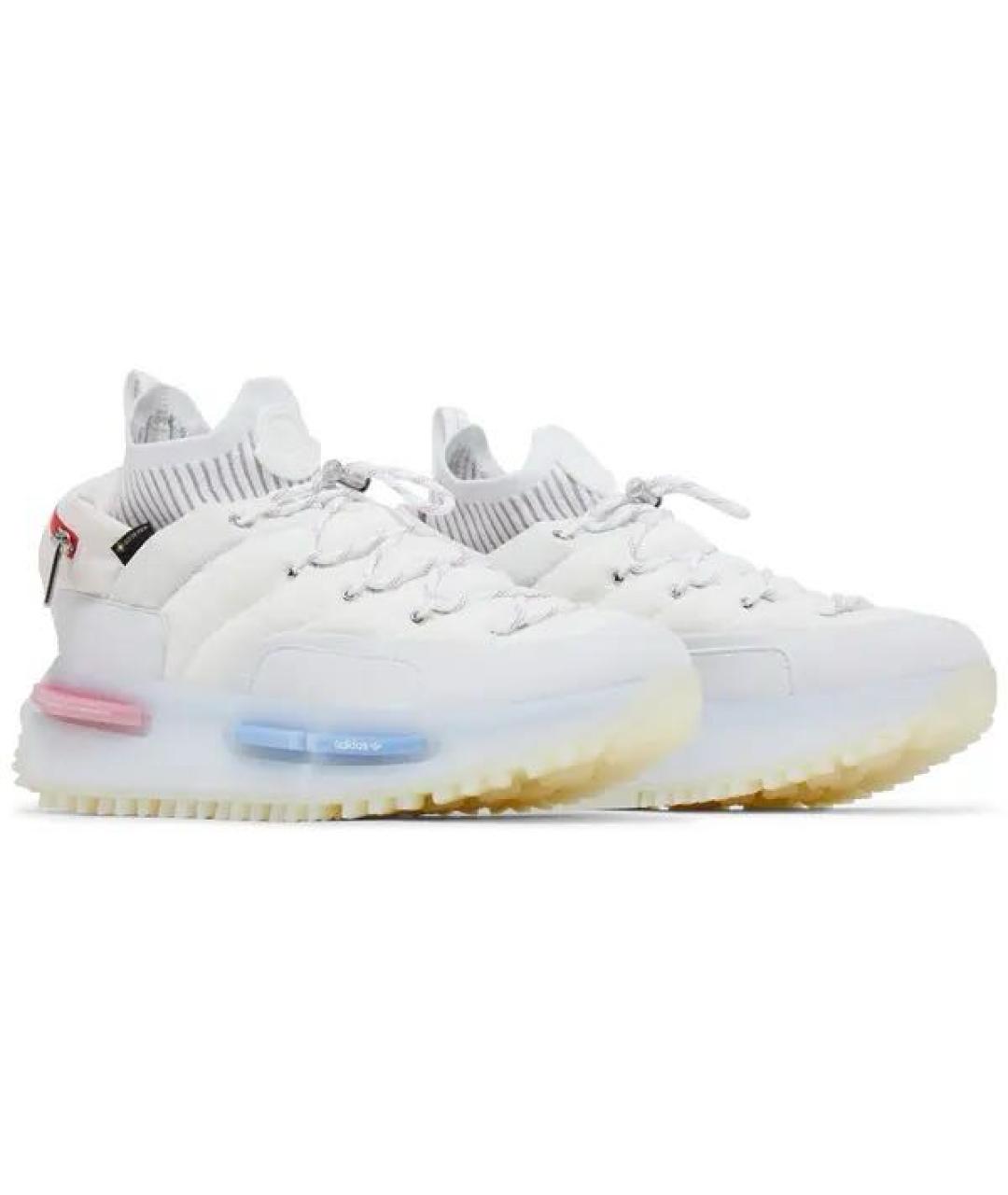 ADIDAS Белые текстильные высокие кроссовки / кеды, фото 2