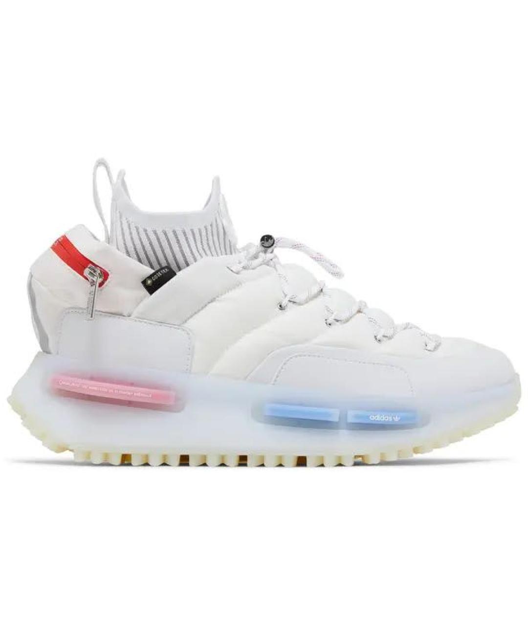 ADIDAS Белые текстильные высокие кроссовки / кеды, фото 6