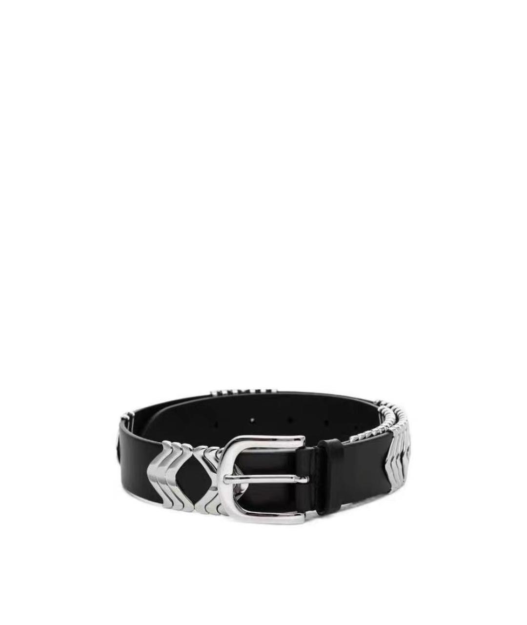 ISABEL MARANT Черный кожаный ремень, фото 1