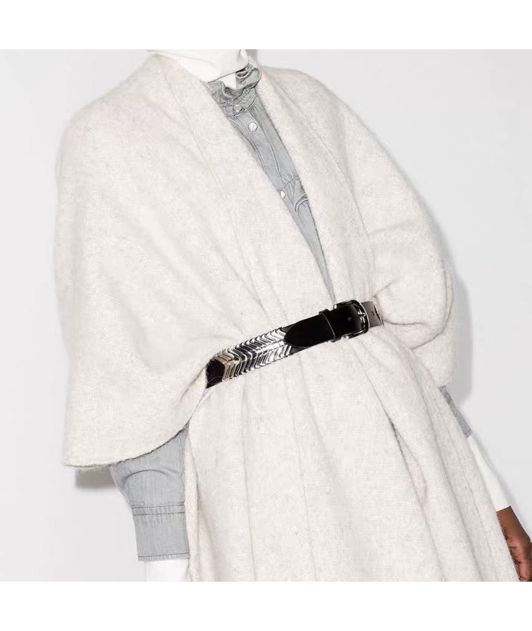 ISABEL MARANT Черный кожаный ремень, фото 6