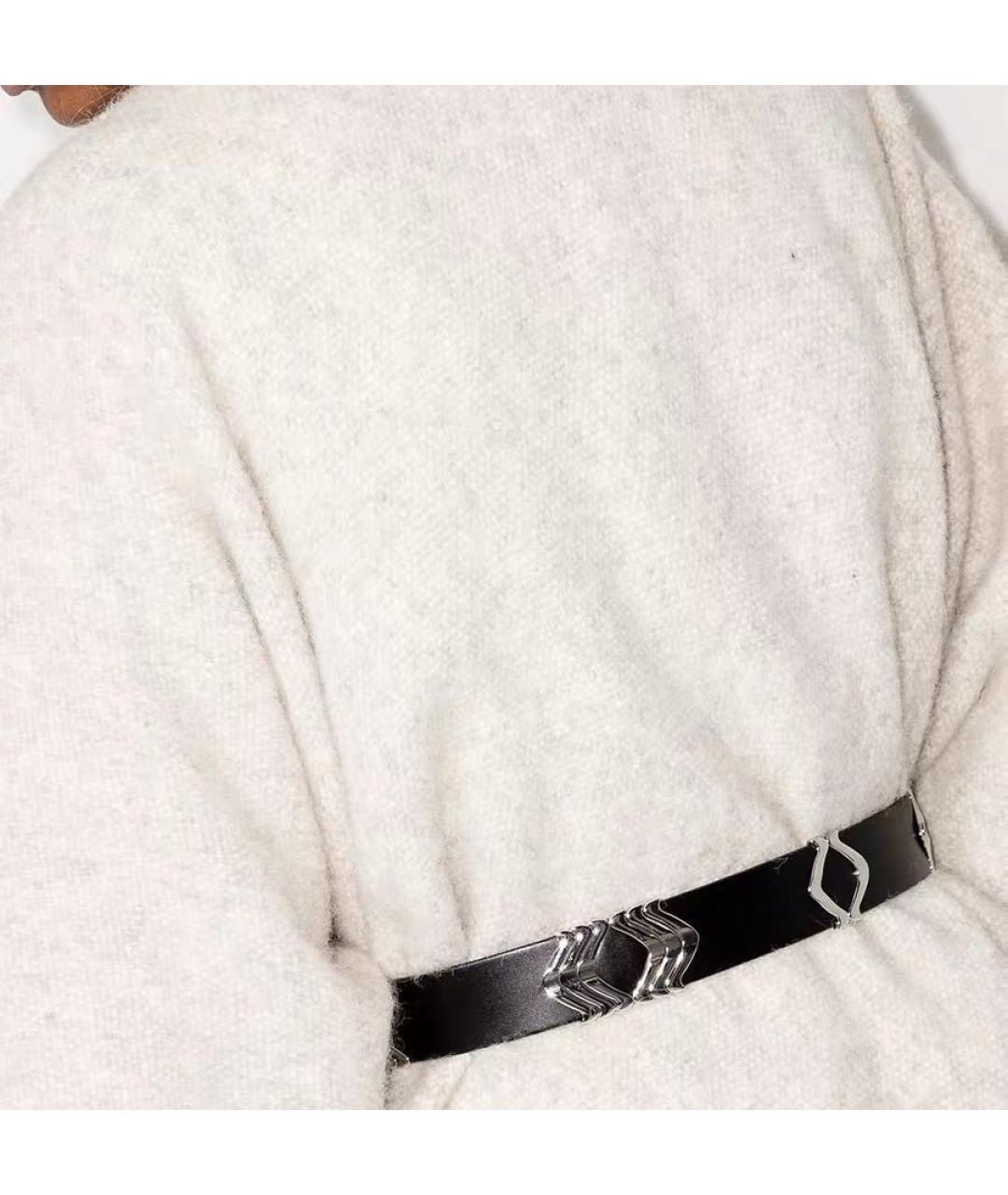 ISABEL MARANT Черный кожаный ремень, фото 5