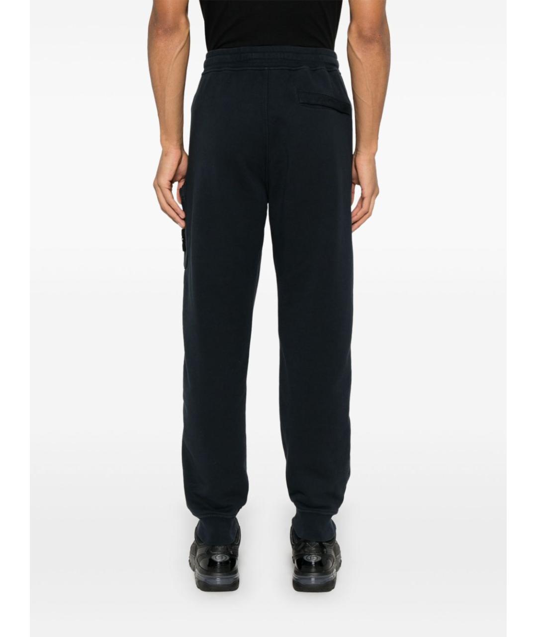 STONE ISLAND Синие хлопковые повседневные брюки, фото 2