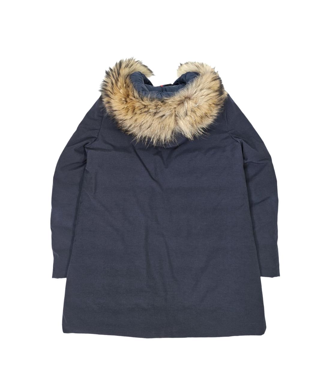 MONCLER Синий полиэстеровый пуховик, фото 2