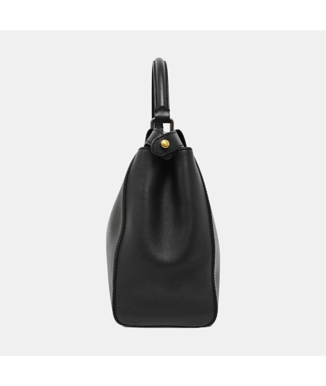 FENDI Черная кожаная сумка через плечо, фото 2