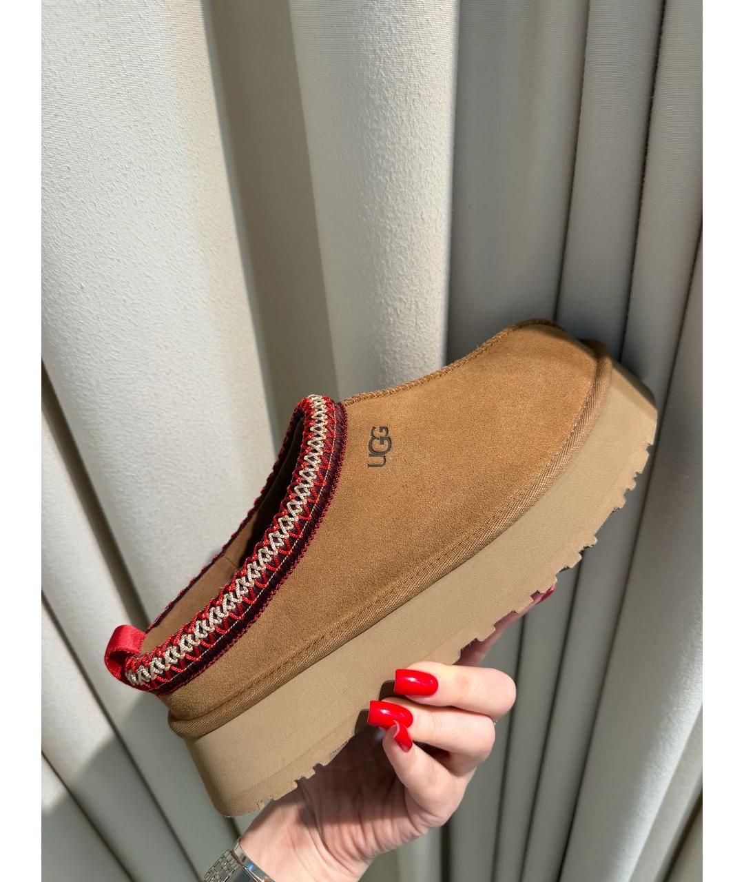 UGG AUSTRALIA Коричневые замшевые сапоги, фото 3