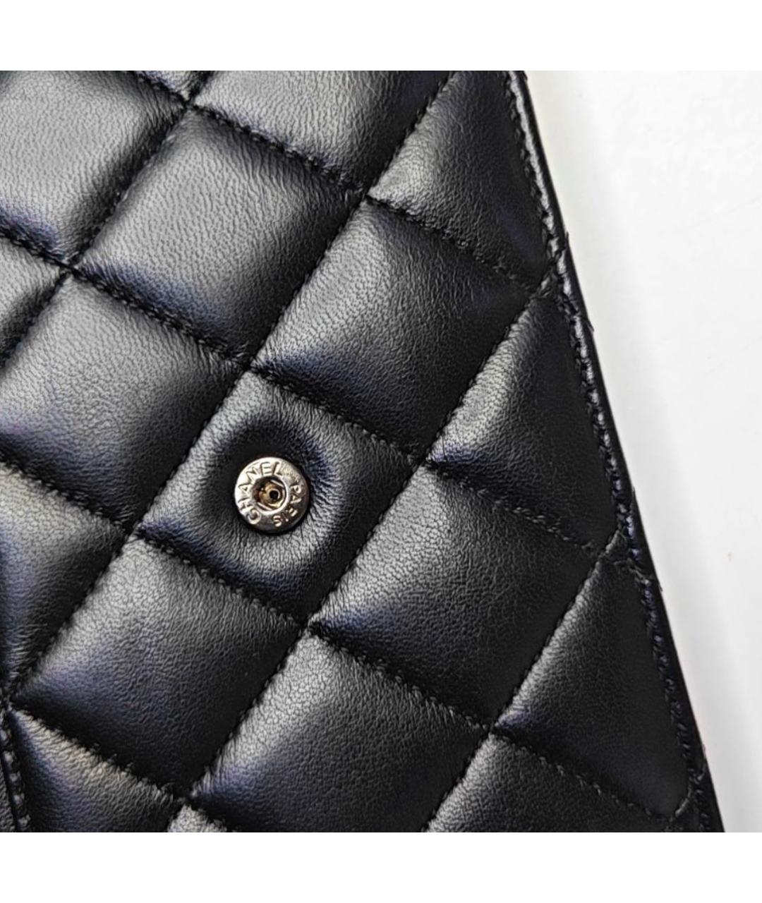 CHANEL Черная кожаная сумка через плечо, фото 5