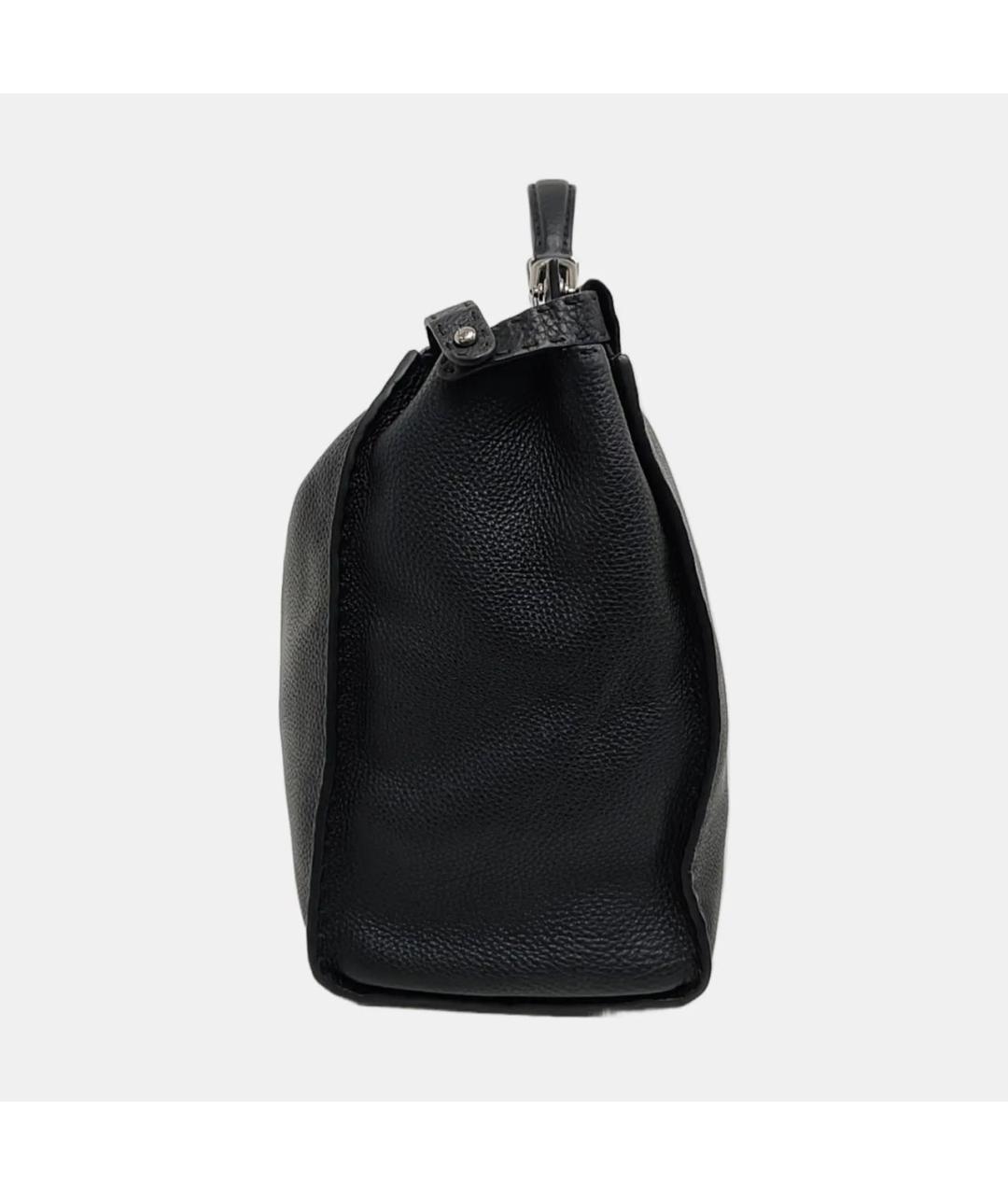 FENDI Черная кожаная сумка через плечо, фото 2