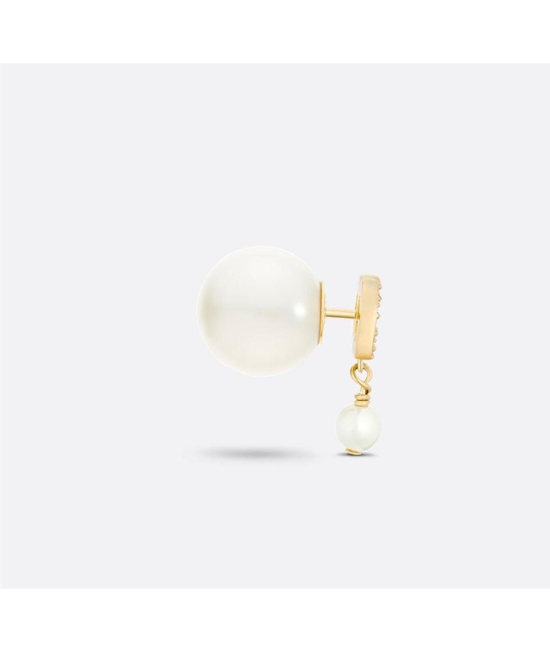 CHRISTIAN DIOR Золотые латунные серьги, фото 5