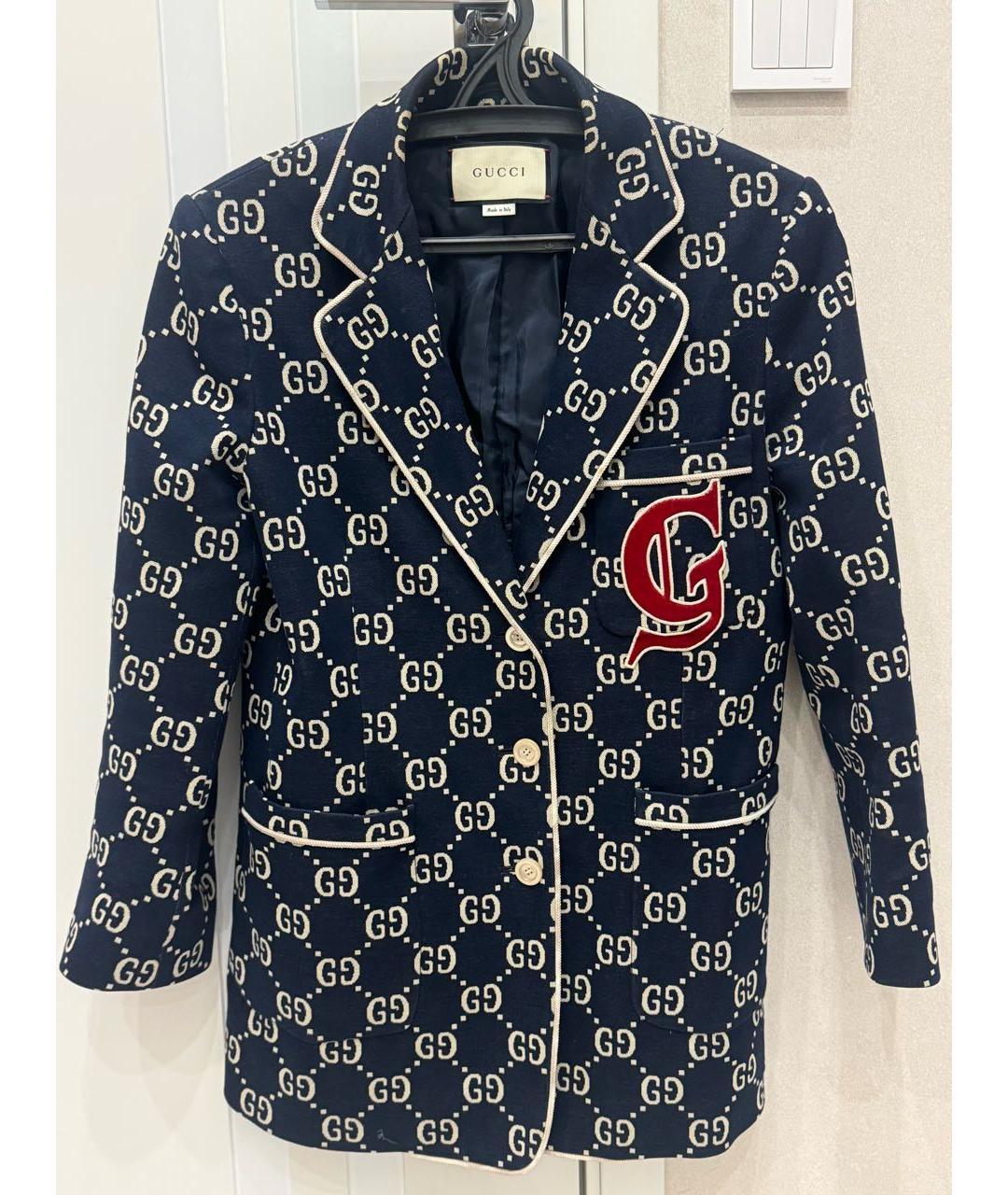 GUCCI Темно-синий жакет/пиджак, фото 3