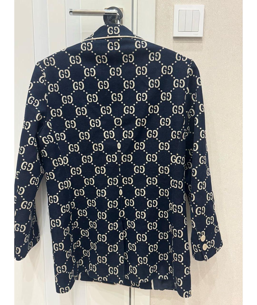 GUCCI Темно-синий жакет/пиджак, фото 2