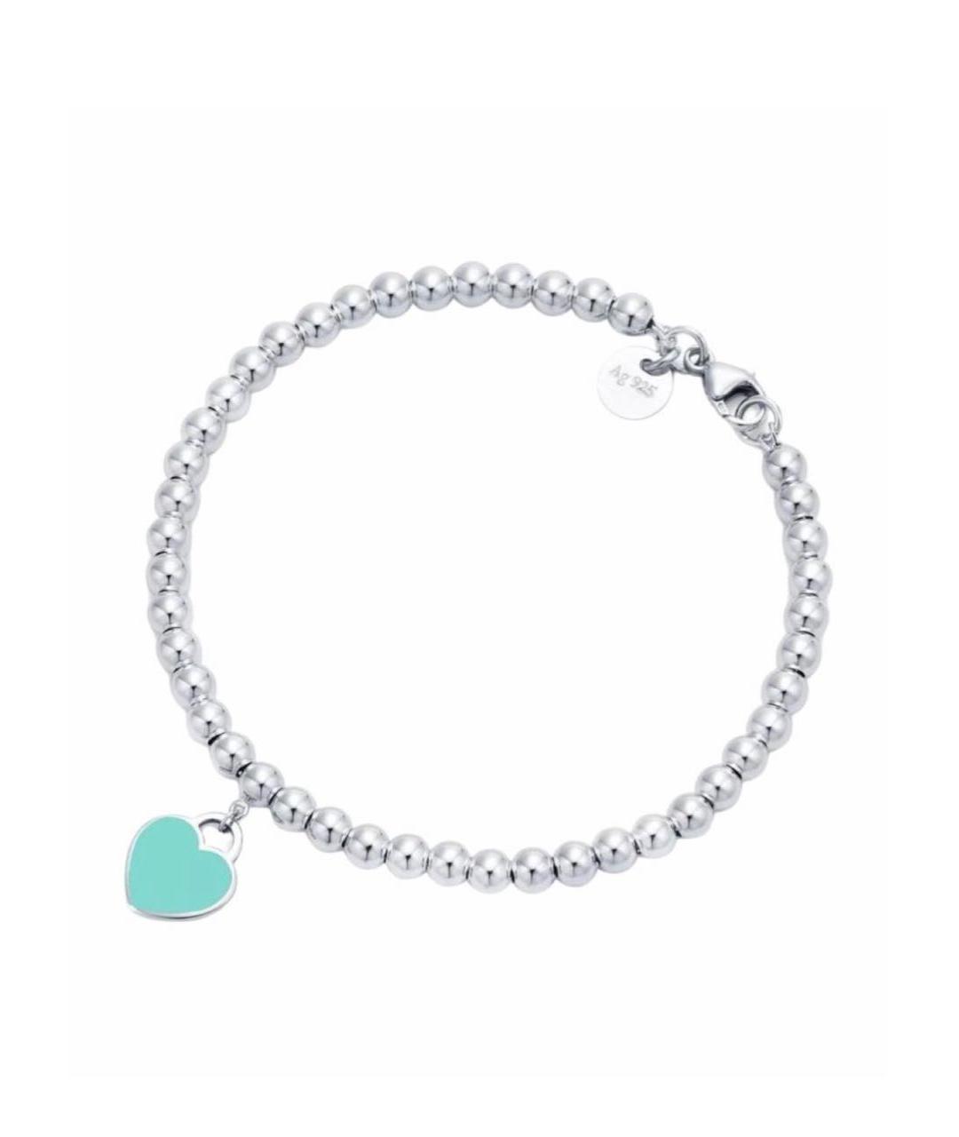 TIFFANY&CO Бирюзовый серебряный браслет, фото 1