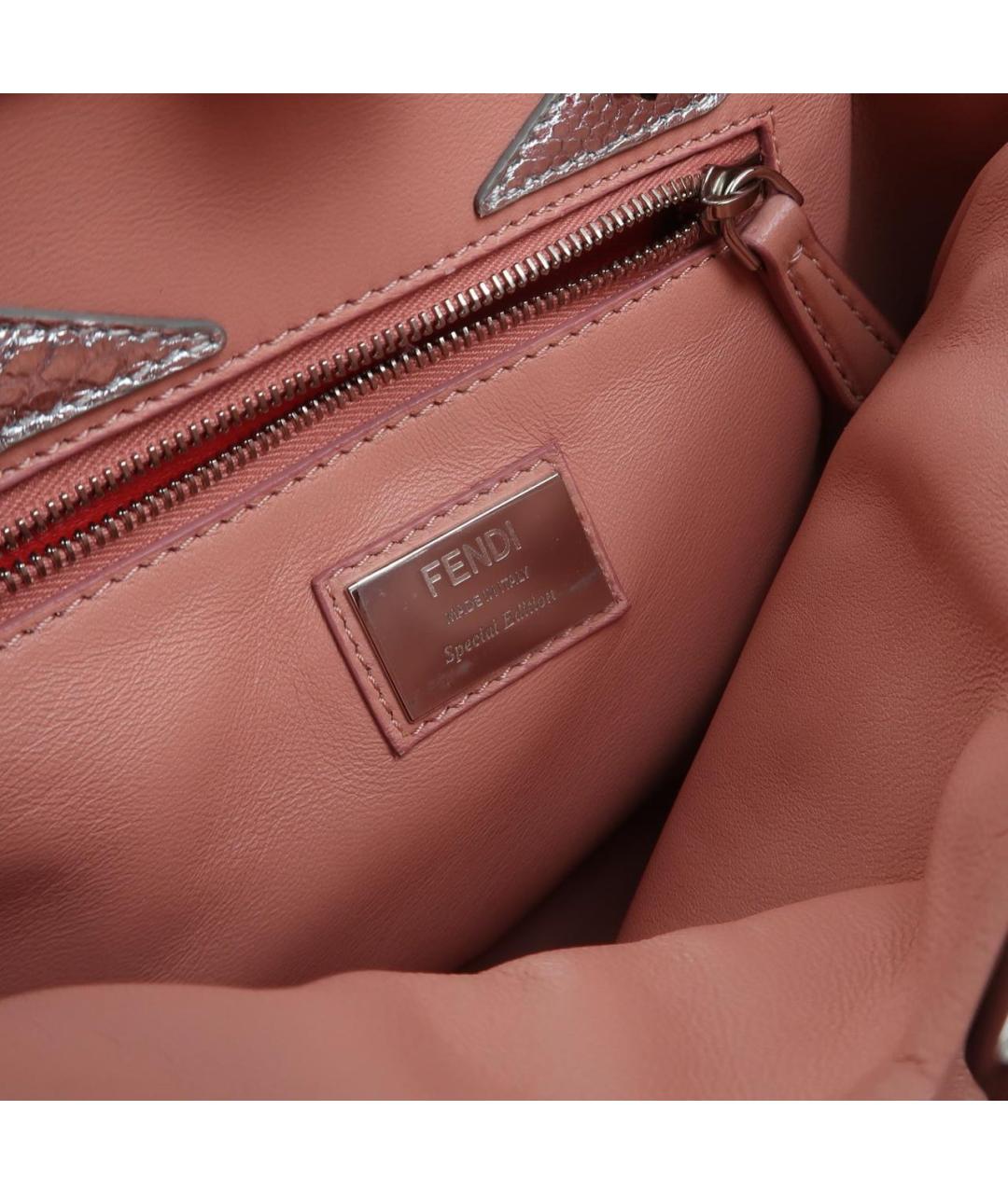 FENDI Красная кожаная сумка через плечо, фото 7