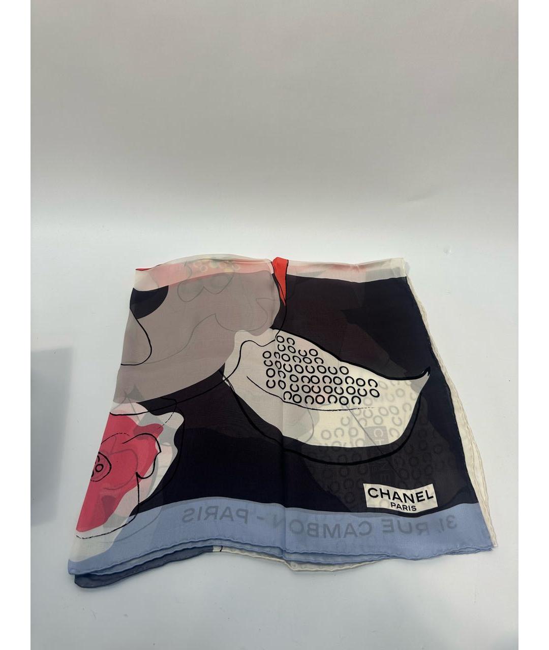 CHANEL Мульти шелковый платок, фото 7