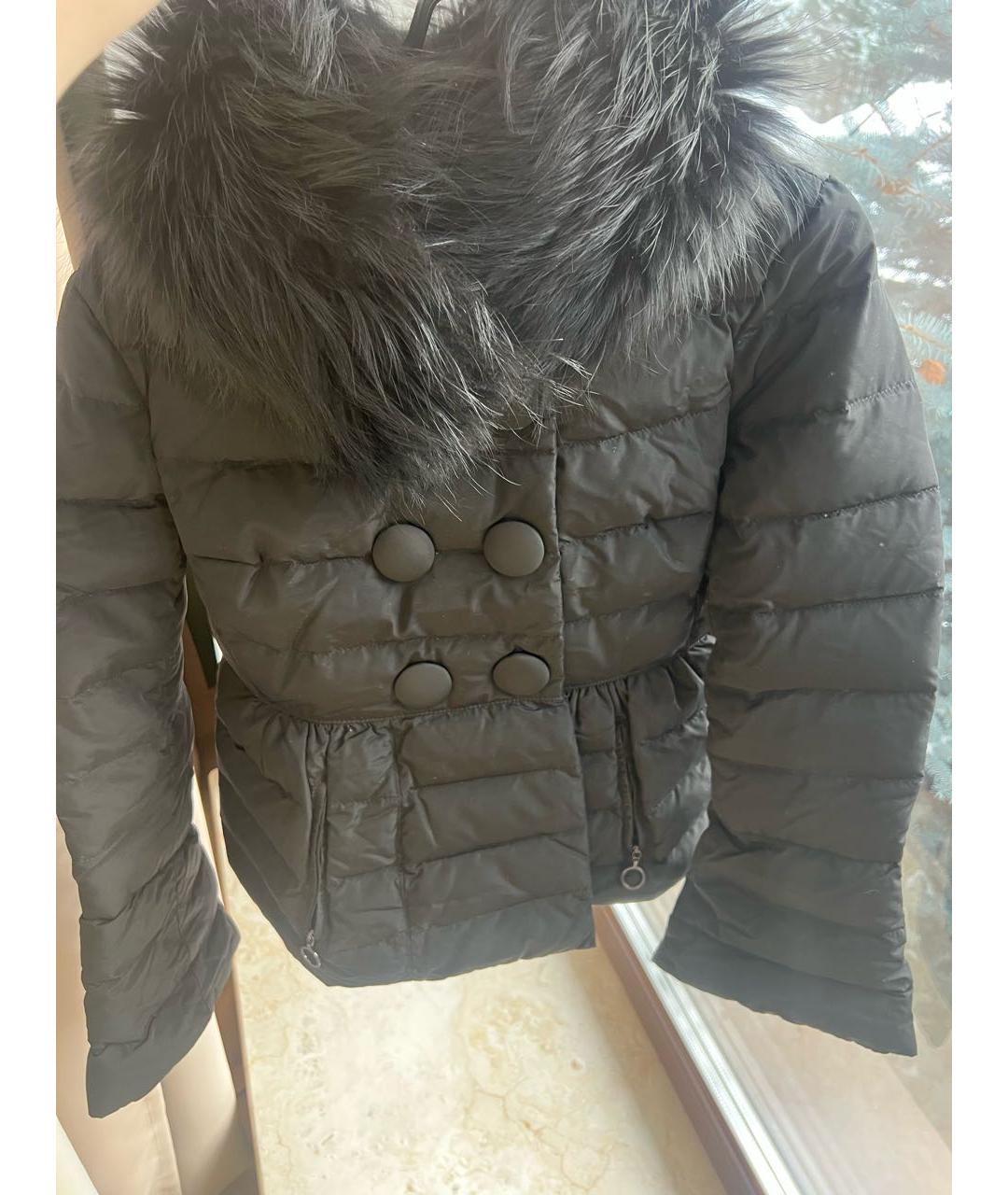 MONCLER Черный пуховик, фото 5