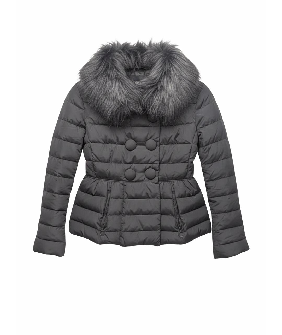 MONCLER Черный пуховик, фото 1