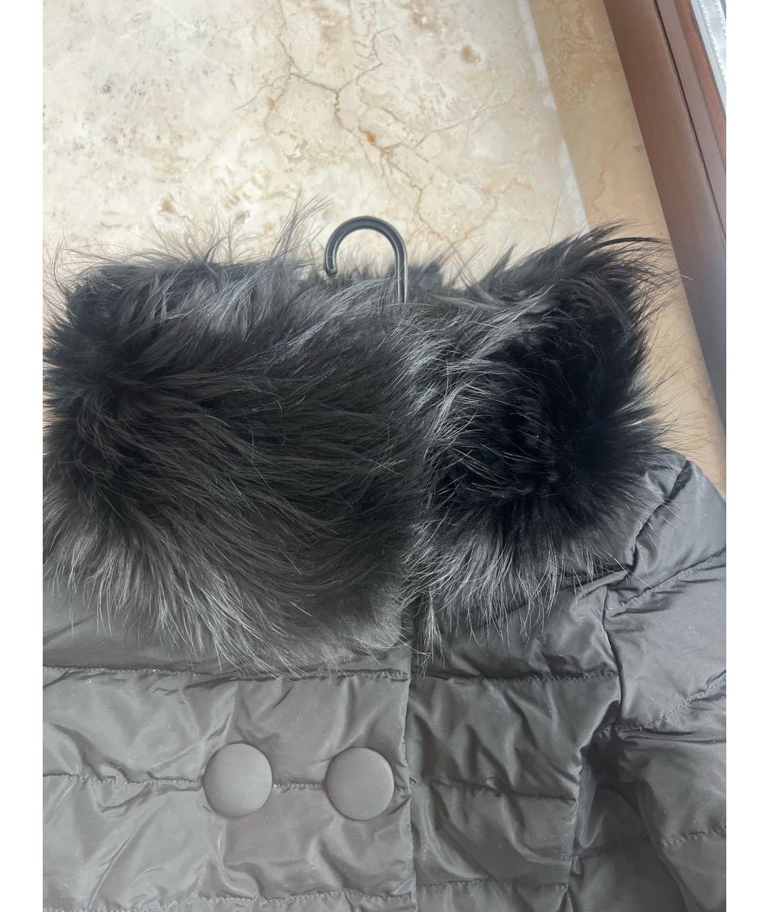 MONCLER Черный пуховик, фото 4