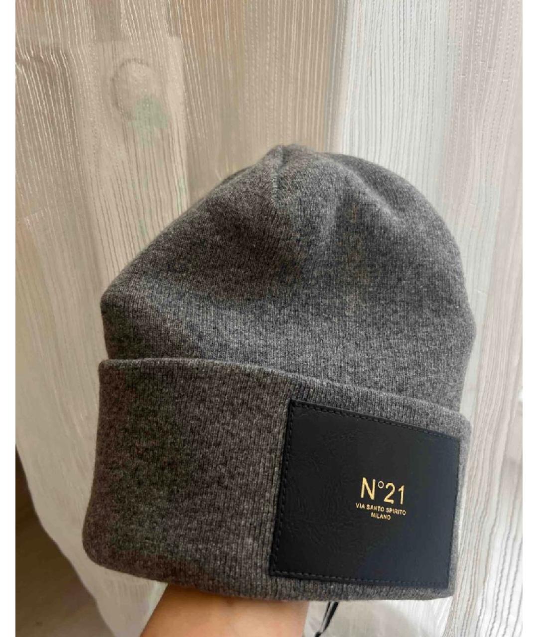 NO. 21 Серая шерстяная шапка, фото 6