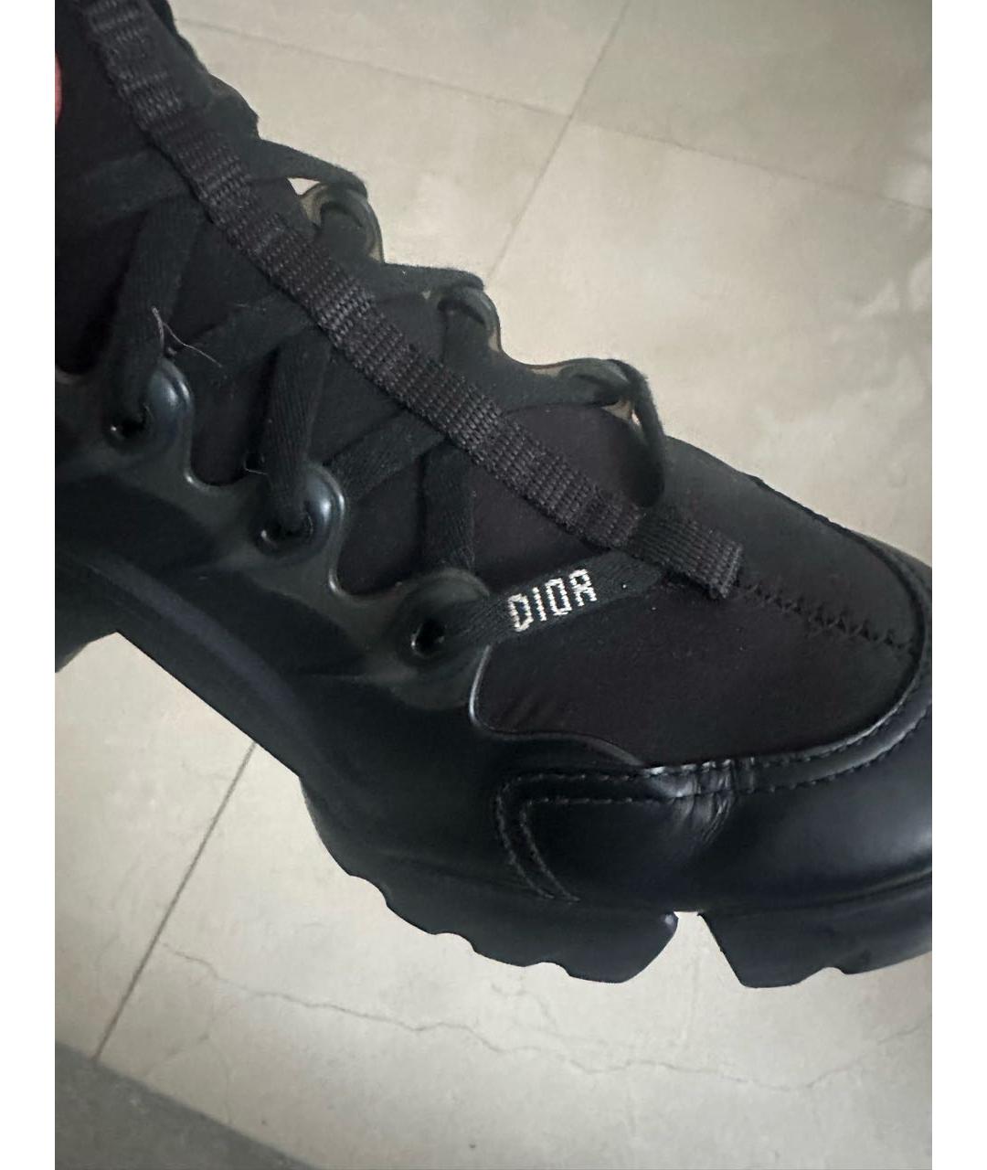 CHRISTIAN DIOR Черные кожаные кроссовки, фото 5