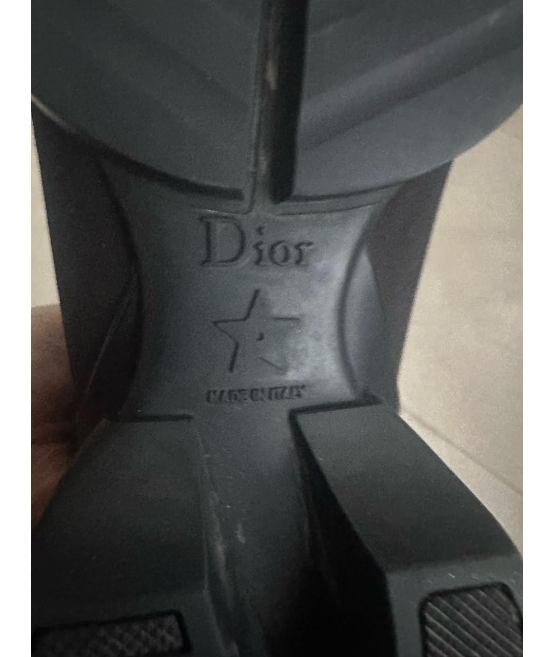 CHRISTIAN DIOR Черные кожаные кроссовки, фото 7