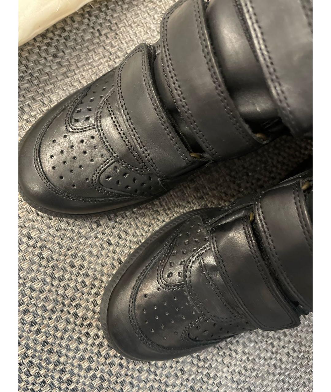 ISABEL MARANT Черные кожаные кроссовки, фото 6