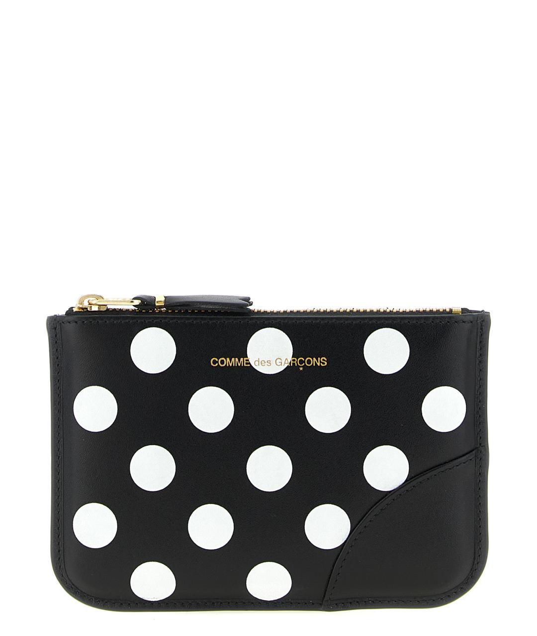 COMME DES GARÇONS Черный кожаный кардхолдер, фото 1