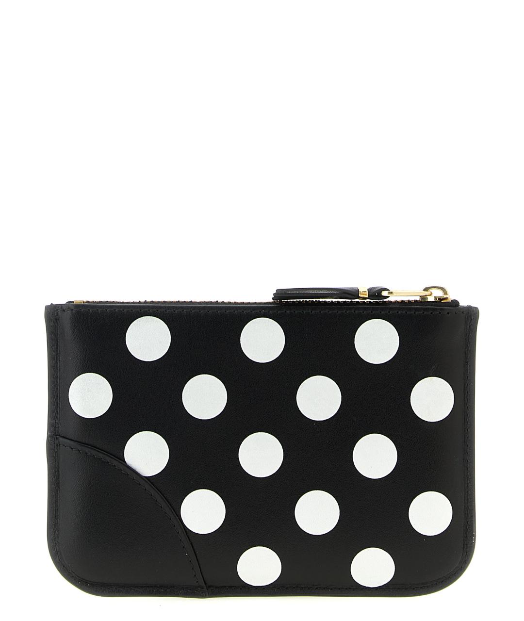 COMME DES GARÇONS Черный кожаный кардхолдер, фото 2