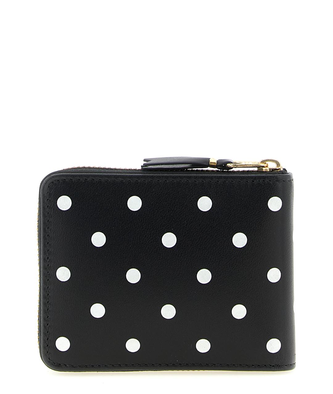 COMME DES GARÇONS Черный кожаный кошелек, фото 1