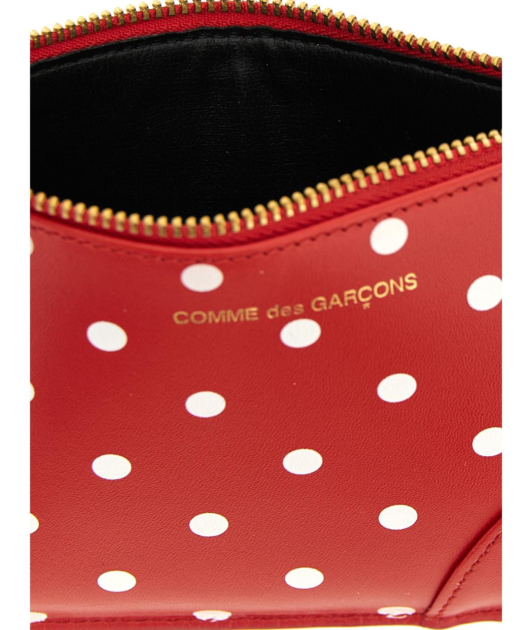 COMME DES GARÇONS Красный кожаный кардхолдер, фото 3