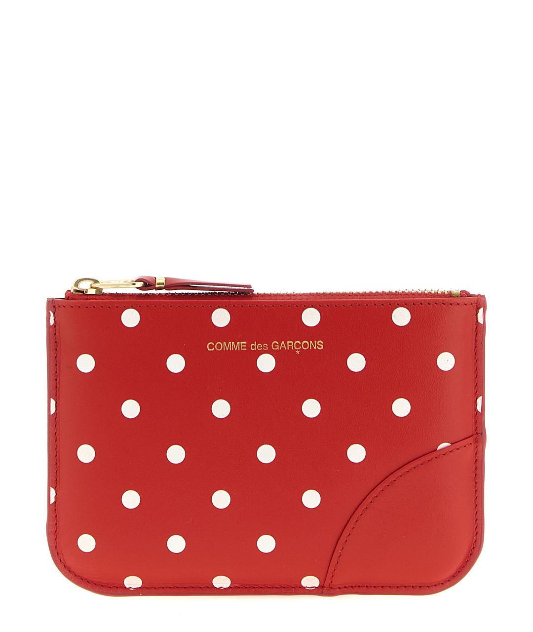 COMME DES GARÇONS Красный кожаный кардхолдер, фото 1
