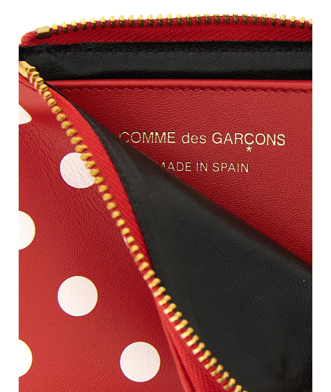 COMME DES GARÇONS Красный кожаный кошелек, фото 3
