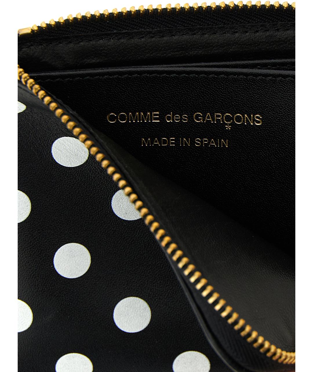 COMME DES GARÇONS Черный кожаный кошелек, фото 3