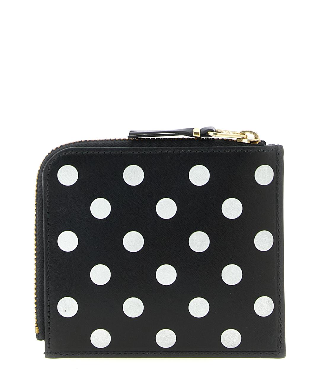 COMME DES GARÇONS Черный кожаный кошелек, фото 2