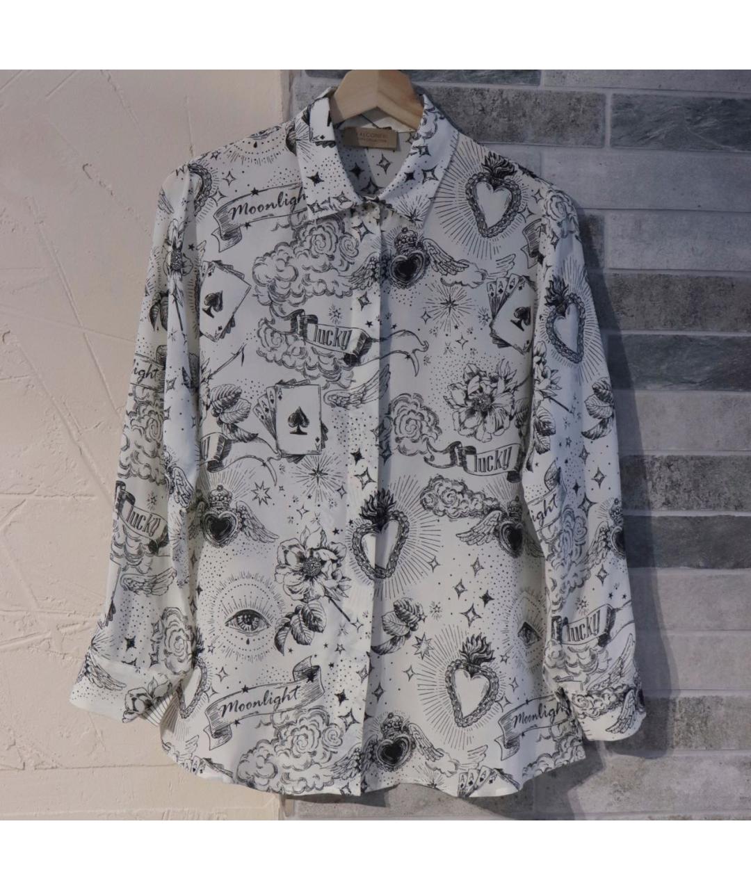 FALCONERI Белая шелковая блузы, фото 9