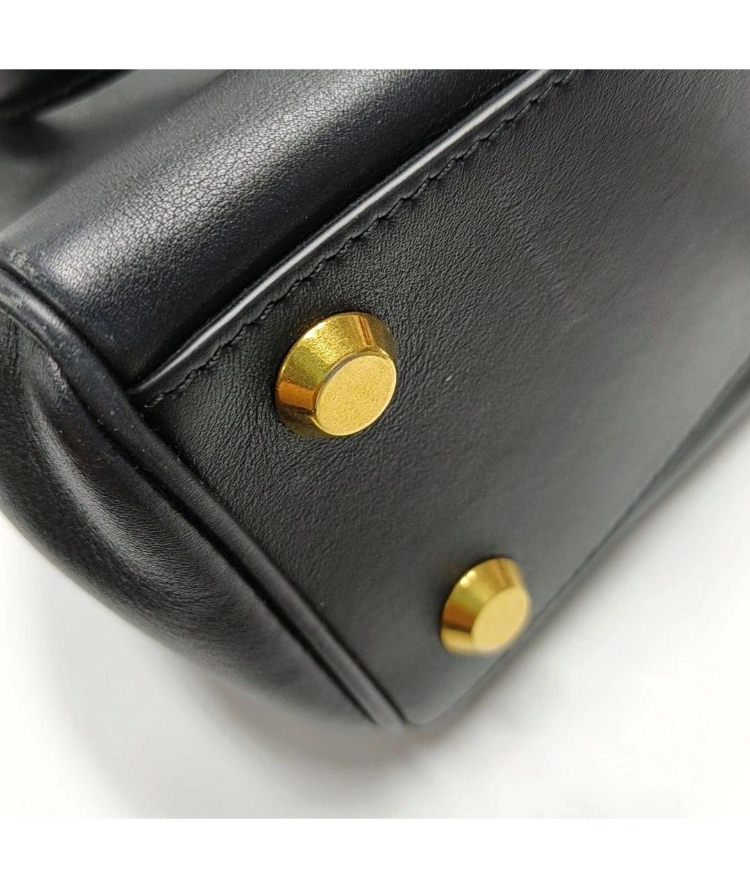 BALENCIAGA Черная кожаная сумка через плечо, фото 8