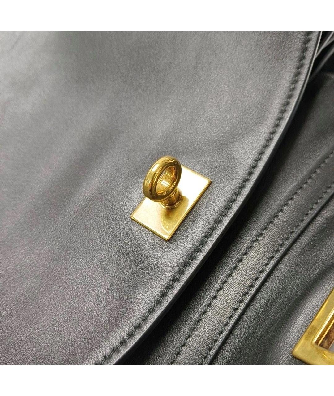 BALENCIAGA Черная кожаная сумка через плечо, фото 6