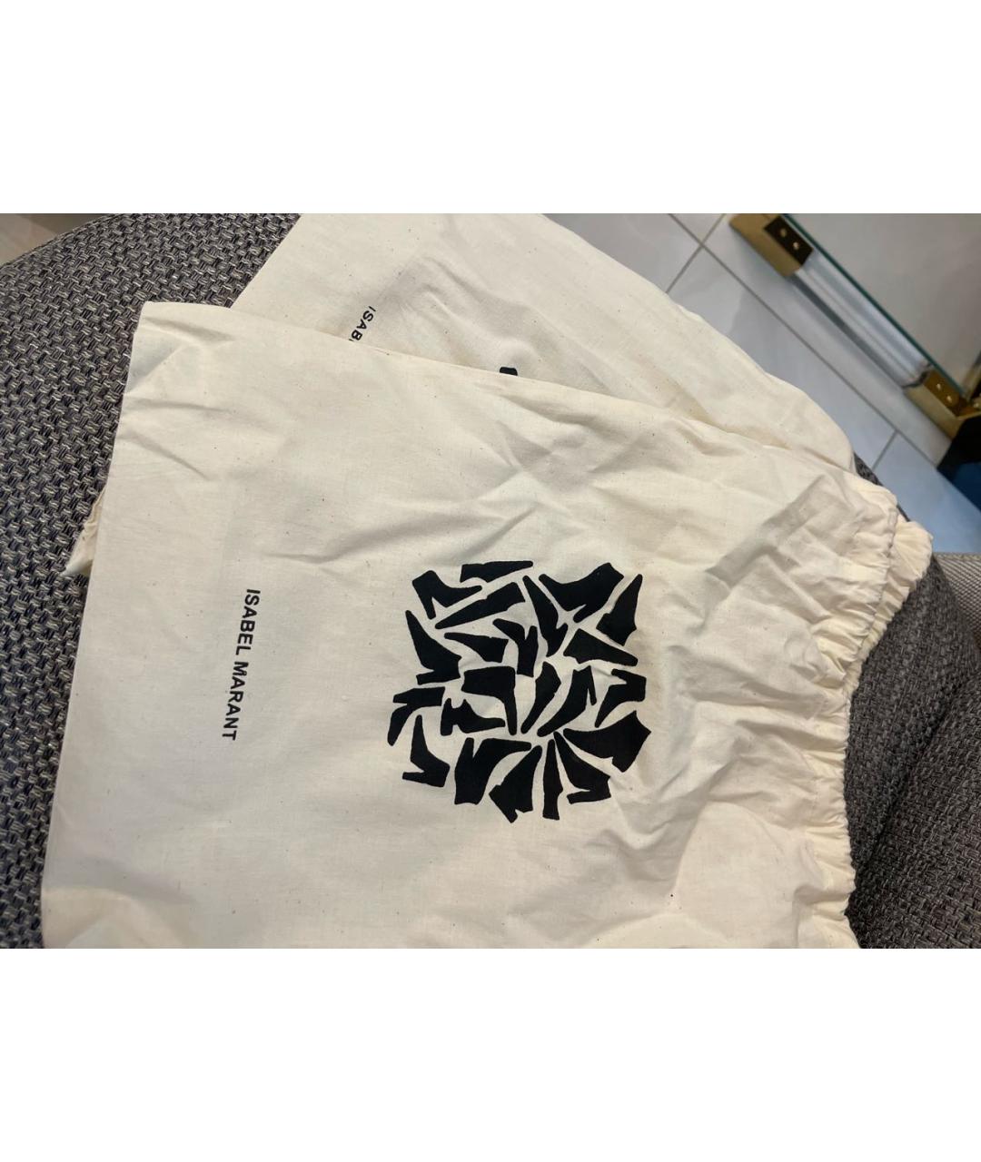 ISABEL MARANT Бежевые замшевые кроссовки, фото 7