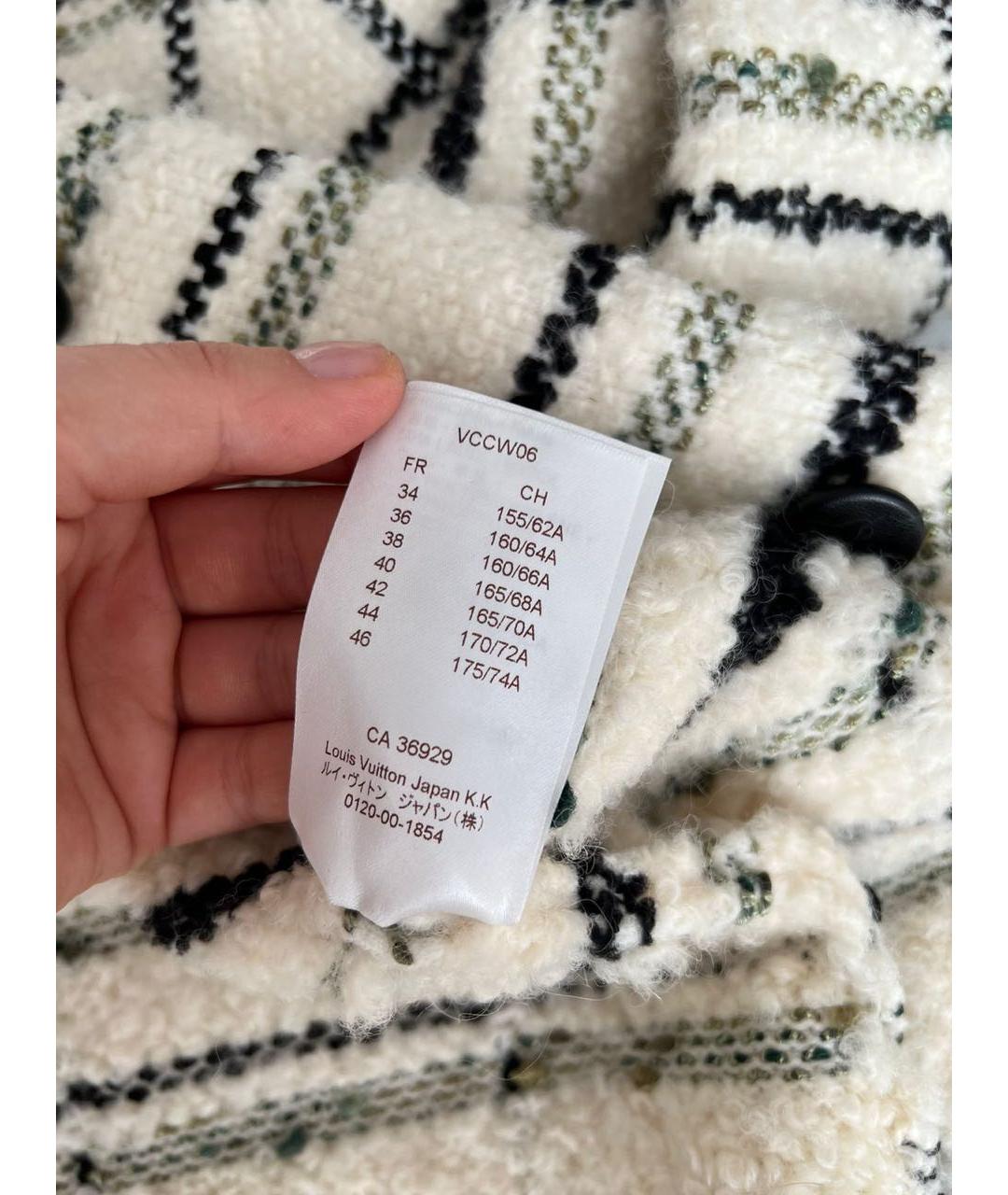 LOUIS VUITTON Белое пальто, фото 4