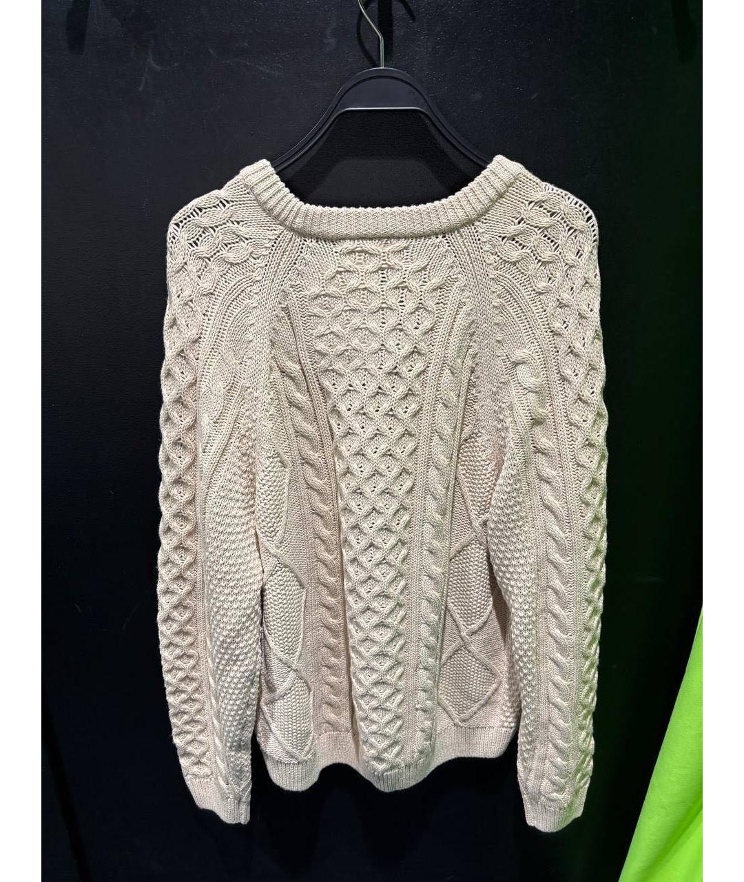 NIKE Бежевый шерстяной джемпер / свитер, фото 3