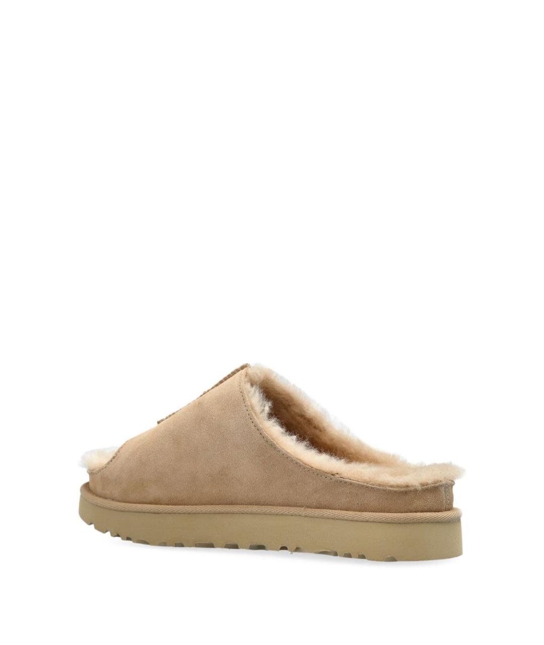 UGG AUSTRALIA Бежевые замшевые мюли, фото 2