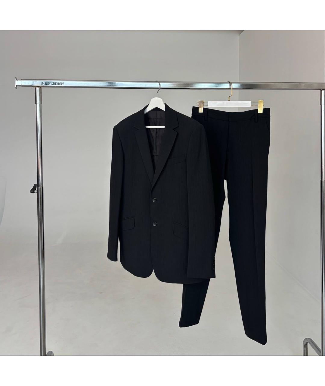 CAVALLI CLASS Черный шерстяной костюм с брюками, фото 2
