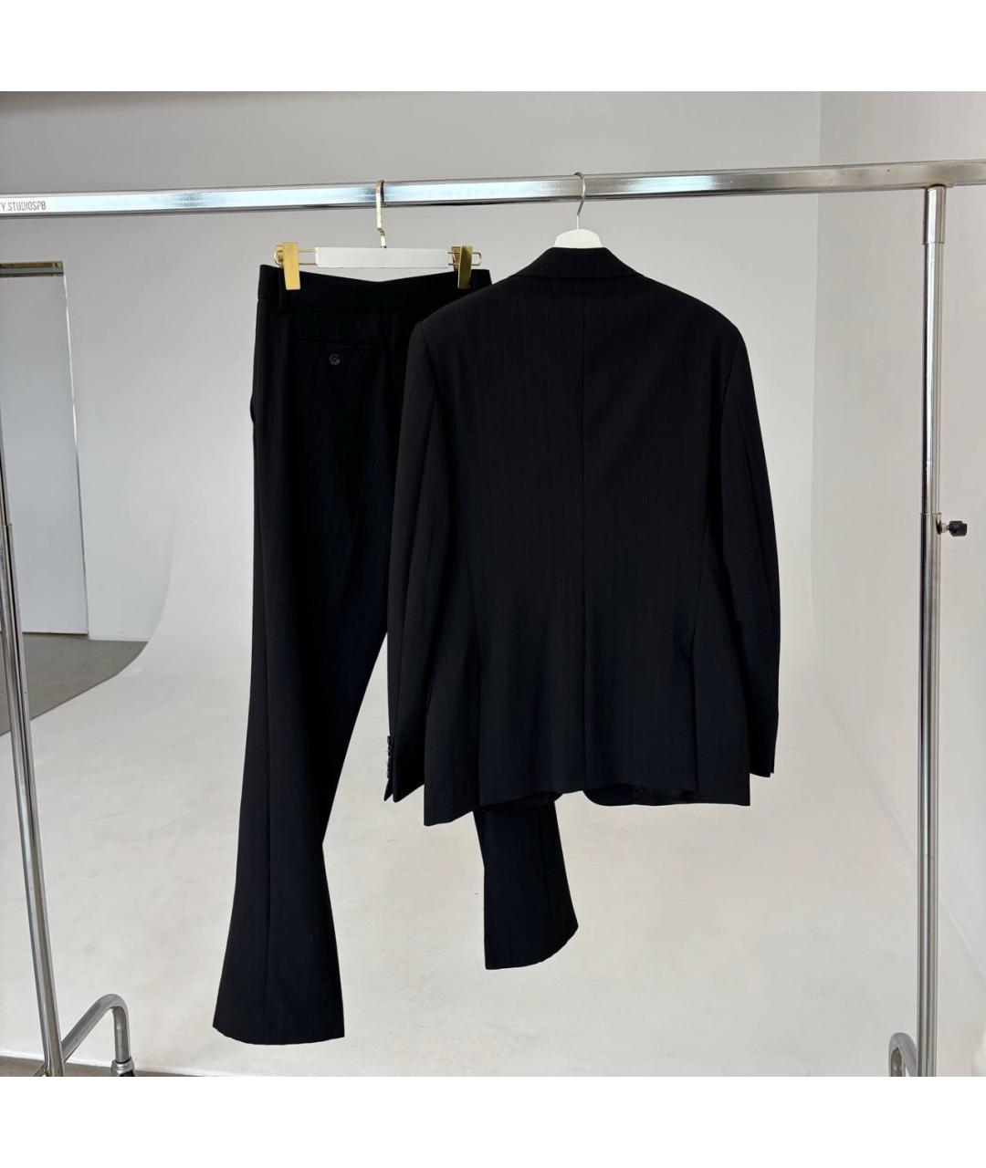 CAVALLI CLASS Черный шерстяной костюм с брюками, фото 3