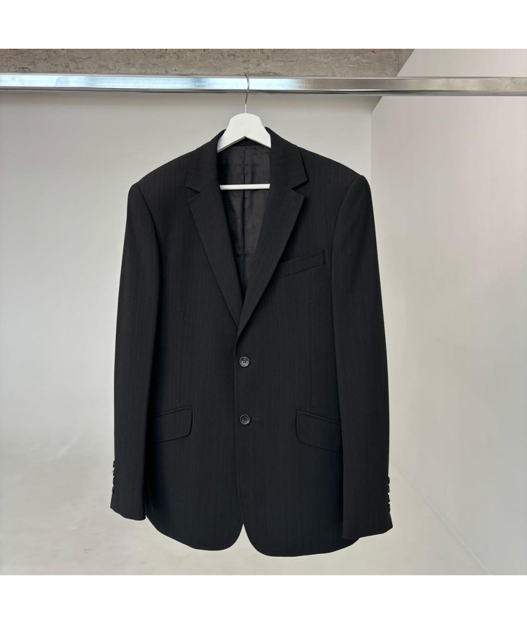 CAVALLI CLASS Черный шерстяной костюм с брюками, фото 9