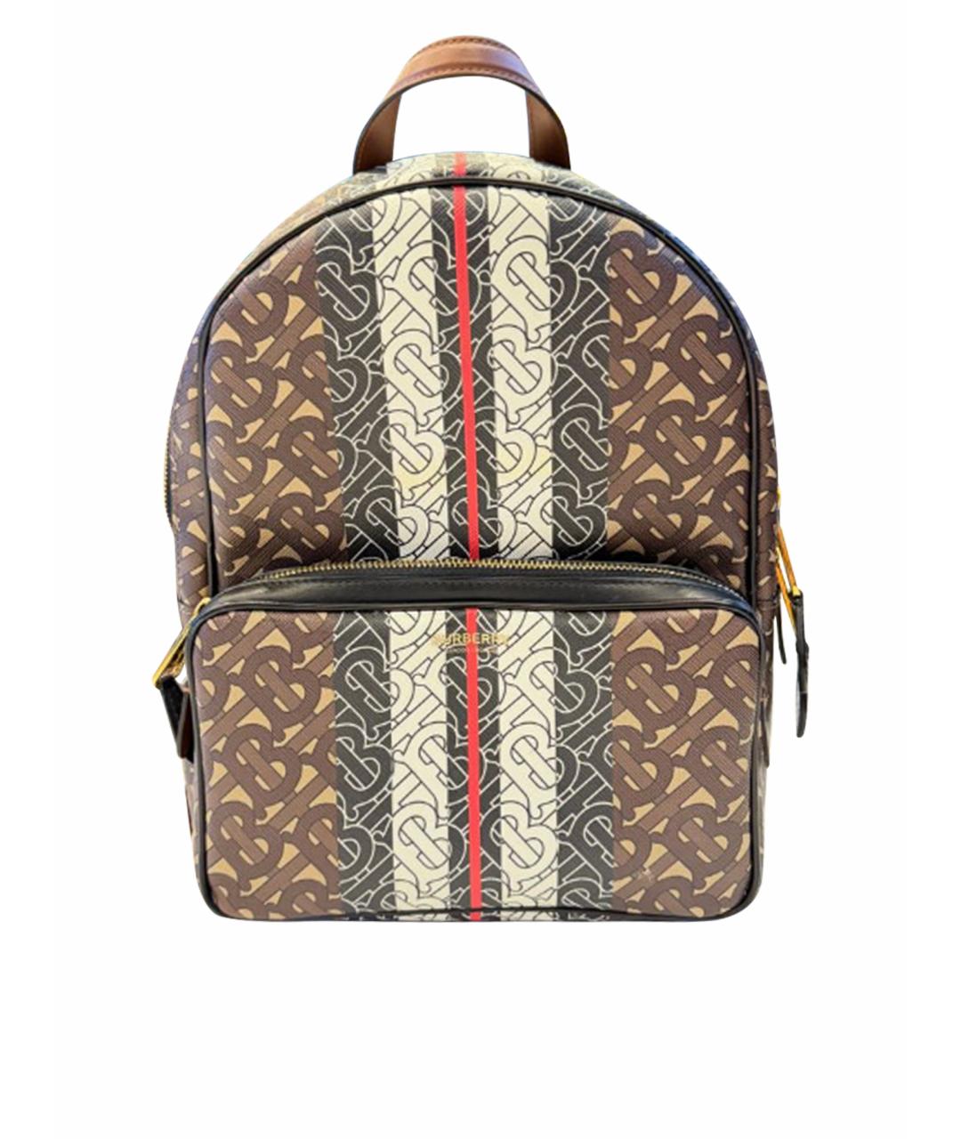 BURBERRY Коричневый кожаный рюкзак, фото 1