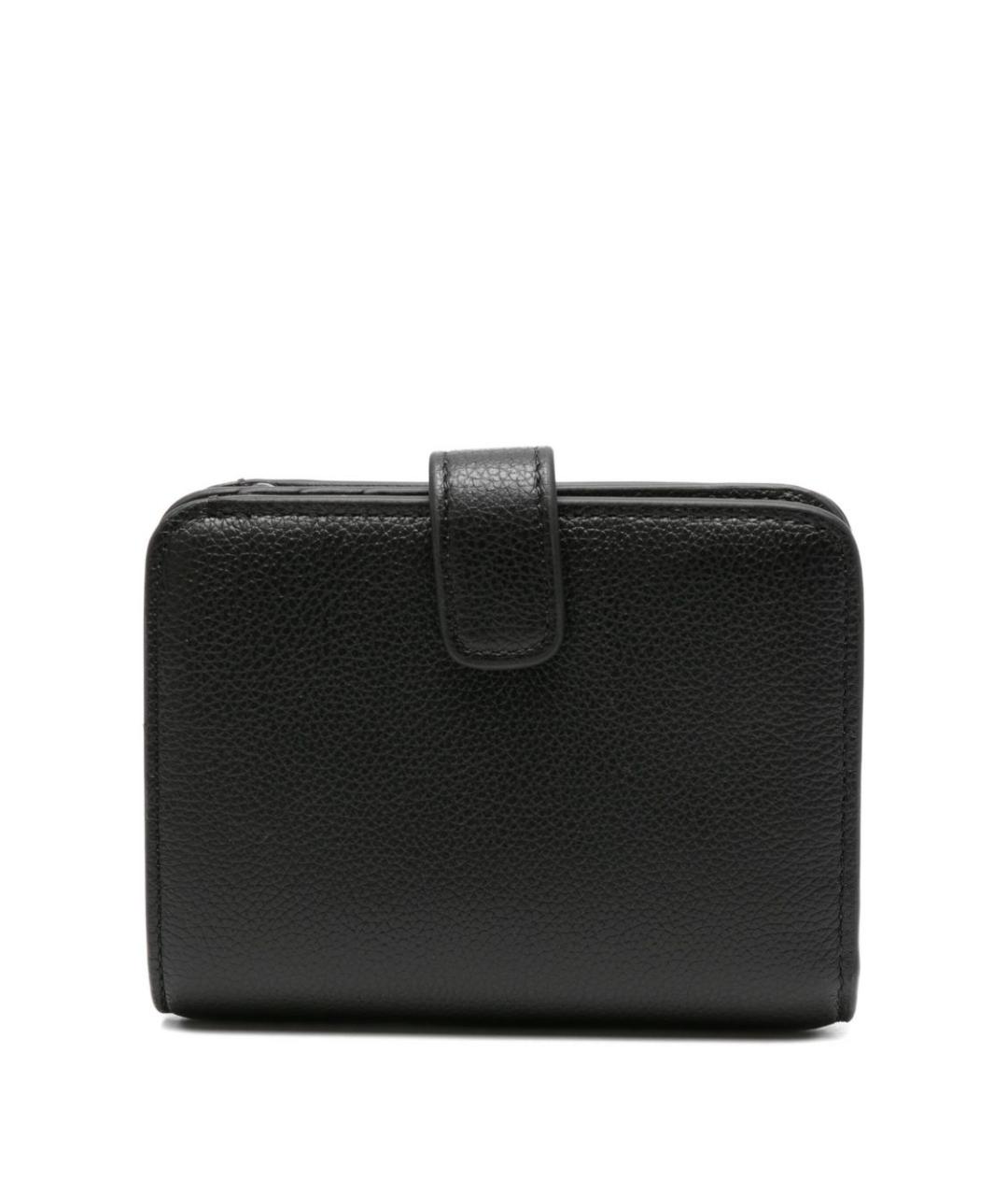 EMPORIO ARMANI Черный кожаный кошелек, фото 3