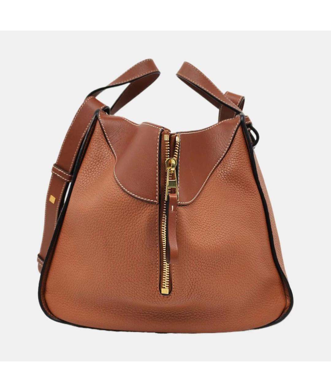 LOEWE Коричневая кожаная сумка тоут, фото 3