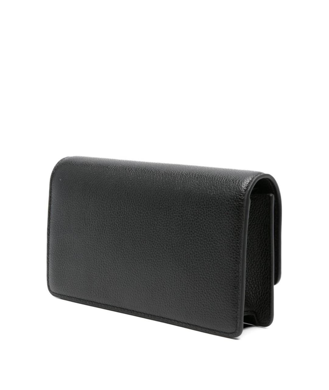 EMPORIO ARMANI Черная кожаная сумка через плечо, фото 3