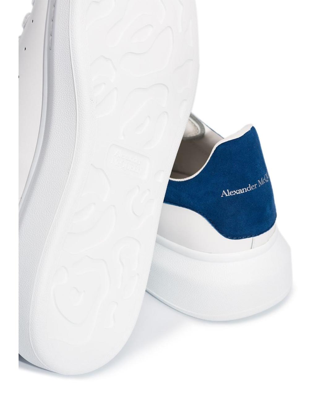 ALEXANDER MCQUEEN Белые кожаные низкие кроссовки / кеды, фото 3