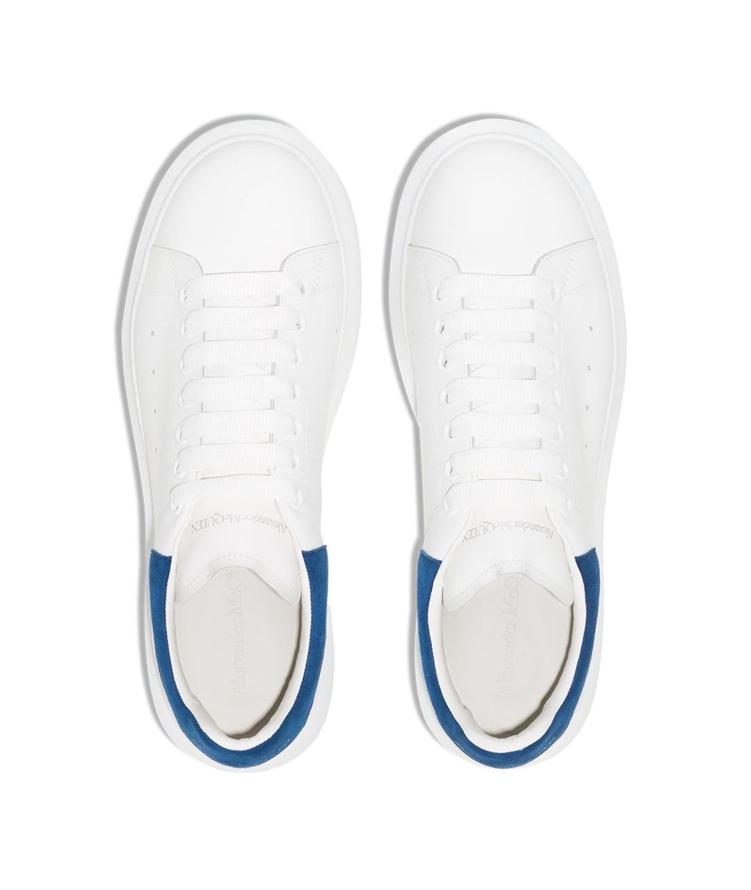 ALEXANDER MCQUEEN Белые кожаные низкие кроссовки / кеды, фото 2