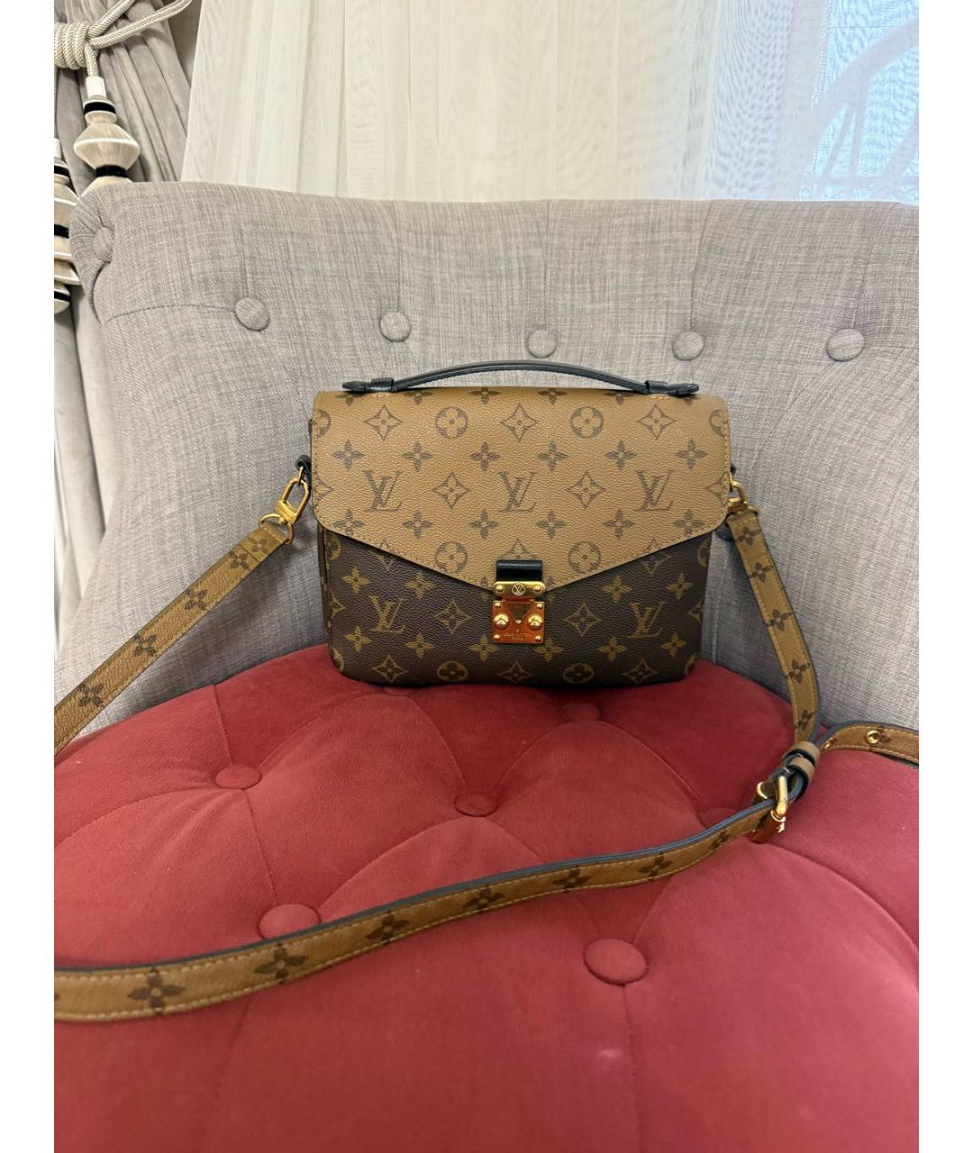 LOUIS VUITTON Коричневая сумка через плечо, фото 6