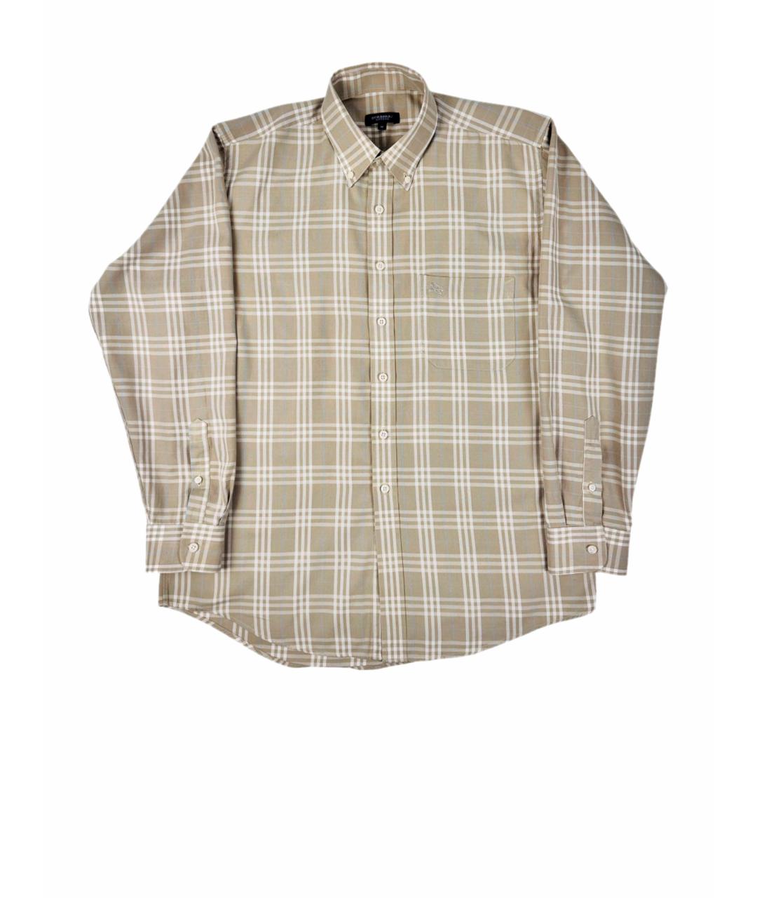 BURBERRY Зеленая хлопковая кэжуал рубашка, фото 1